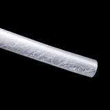 Handmade Katana,Blue Blade Japanese Samurai Katana Silvery Scabbard Full Tang