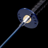 Handmade Katana,Japanese Style Samurai Sword Lightning Engraving Blade Blue