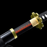 Roronoa Zoro Shusui Katana,Japanese Samurai Replica Real Steel Full Tang Blade