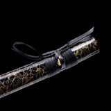 Handmade Katana,Japanese Style Samurai Sword Lightning Engraving Blade Blue