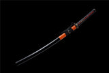 Fully Hand Katana Lightning Hamons Japanese Samurai Katana Black Blade Musashi