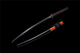 Fully Hand Katana Lightning Hamons Japanese Samurai Katana Black Blade Musashi