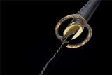 Fully Hand Katana Lightning Hamons Japanese Samurai Katana Black Blade Musashi