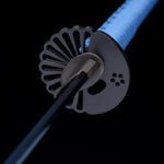 Handmade Japanese Katana Sword High Carbon Steel With Blue Blade And Scabbard