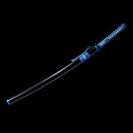 Handmade Japanese Katana Sword High Carbon Steel With Blue Blade And Scabbard