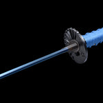 Handmade Japanese Katana Sword High Carbon Steel With Blue Blade And Scabbard