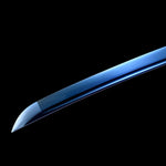 Handmade Japanese Katana Sword High Carbon Steel With Blue Blade And Scabbard