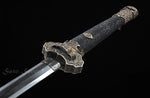 Chinese JIAN Damascus Folded Steel Tang Dynasty Straight Jian