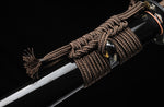 Hand Forged Katana Folded Damasus Steel Real Hamon Samurai Katana Brown Wrap
