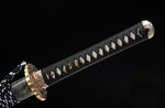 Ninja Ninjato Straight Katana Classic Folded Steel With Clay Tempered