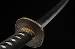 Damascus Katana,Folded Steel Clay Tempered Musashi Westworld Shogun Katana