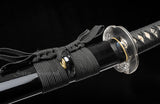 Traditional Katana Clay Tempered Japanese Samurai Katana Black Scabbard