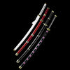 Roronoa Zoro Katana,Replica Sandai Kitetsu,Yubashiri,Shusui,Wado Lchimonji 4 Set