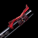 Handmade Katana,Real Japanese Samurai Katana Engraving Design Black Blade