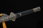 Chinese JIAN Damascus Folded Steel Tang Dynasty Straight Jian