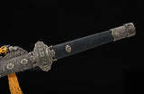 Chinese JIAN Damascus Folded Steel Tang Dynasty Straight Jian