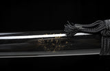 Handmade Folded Steel Katana Clay Tempered With Handle Leather Ito Full Tang