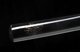Handmade Folded Steel Katana Clay Tempered With Handle Leather Ito Full Tang
