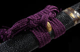 Authentic Classic Tanto Japanese Folded Steel Clay Tempered Forged Short