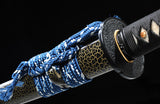 Real Japanese Samurai, High Carbon Steel Full Tang Blade With Crack Scabbard