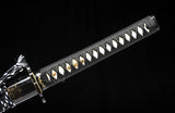 Samurai Katana Japanese Clay Tempered Blade Traditional Handmade Iron Tsuba