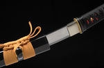 Fully Handmade High Carbon Steel Clay Tempered Tanto Iron Tsuba Short