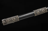 Chinese JIAN Damascus Folded Steel Tang Dynasty Straight Jian