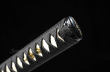 Samurai Katana Japanese Clay Tempered Blade Traditional Handmade Iron Tsuba
