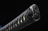 Real Japanese Samurai, High Carbon Steel Full Tang Blade With Crack Scabbard