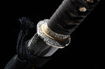 Handmade Short Tanto Folded Damascus Steel High Grade Scabbard