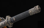 Chinese JIAN Damascus Folded Steel Tang Dynasty Straight Jian