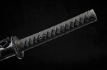 Handmade Katana Sword High Carbon Steel Practice With Black Scabbard