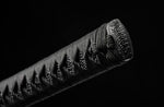 Handmade Katana Sword High Carbon Steel Practice With Black Scabbard