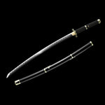 Roronoa Zoro Yubashiri Katana,Japanese Samurai Real Carbon Full Tang Blade Replica