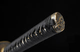 Damascus Katana,Folded Steel Clay Tempered Musashi Westworld Shogun Katana