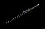 Ninja Ninjato Straight Katana Classic Folded Steel With Clay Tempered