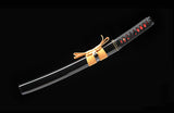 Fully Handmade High Carbon Steel Clay Tempered Tanto Iron Tsuba Short