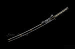 Samurai Katana Japanese Clay Tempered Blade Traditional Handmade Iron Tsuba
