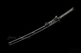 Samurai Katana Japanese Clay Tempered Blade Traditional Handmade Iron Tsuba