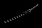 Damascus Katana,Folded Steel Clay Tempered Musashi Westworld Shogun Katana