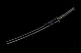 Damascus Katana,Folded Steel Clay Tempered Musashi Westworld Shogun Katana