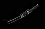 Handmade Tanto,Folded Damasus Steel With Clay Tempered Blade Tanto