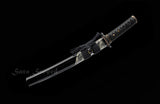 Handmade Tanto,Folded Damasus Steel With Clay Tempered Blade Tanto
