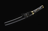 Japanese Tanto,High Carbon Steel Short Tanto Japanese Blade Golden Bamboo