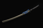 Real Japanese Samurai, High Carbon Steel Full Tang Blade With Crack Scabbard