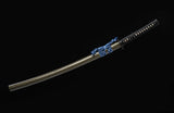 Real Japanese Samurai, High Carbon Steel Full Tang Blade With Crack Scabbard