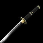 Roronoa Zoro Yubashiri Katana,Japanese Samurai Real Carbon Full Tang Blade Replica