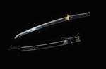 Handmade Samurai Swords,Folded Damasus Wakizashi Clay Tempered High Grade Katana