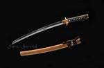 Highmade Wakizashi Clay Tempered Blade Wakizashi Rosewood Saya Samurai