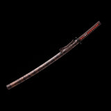 Brown Katana,Handmade Samurai Manganese Steel Engraving Pattern Katana